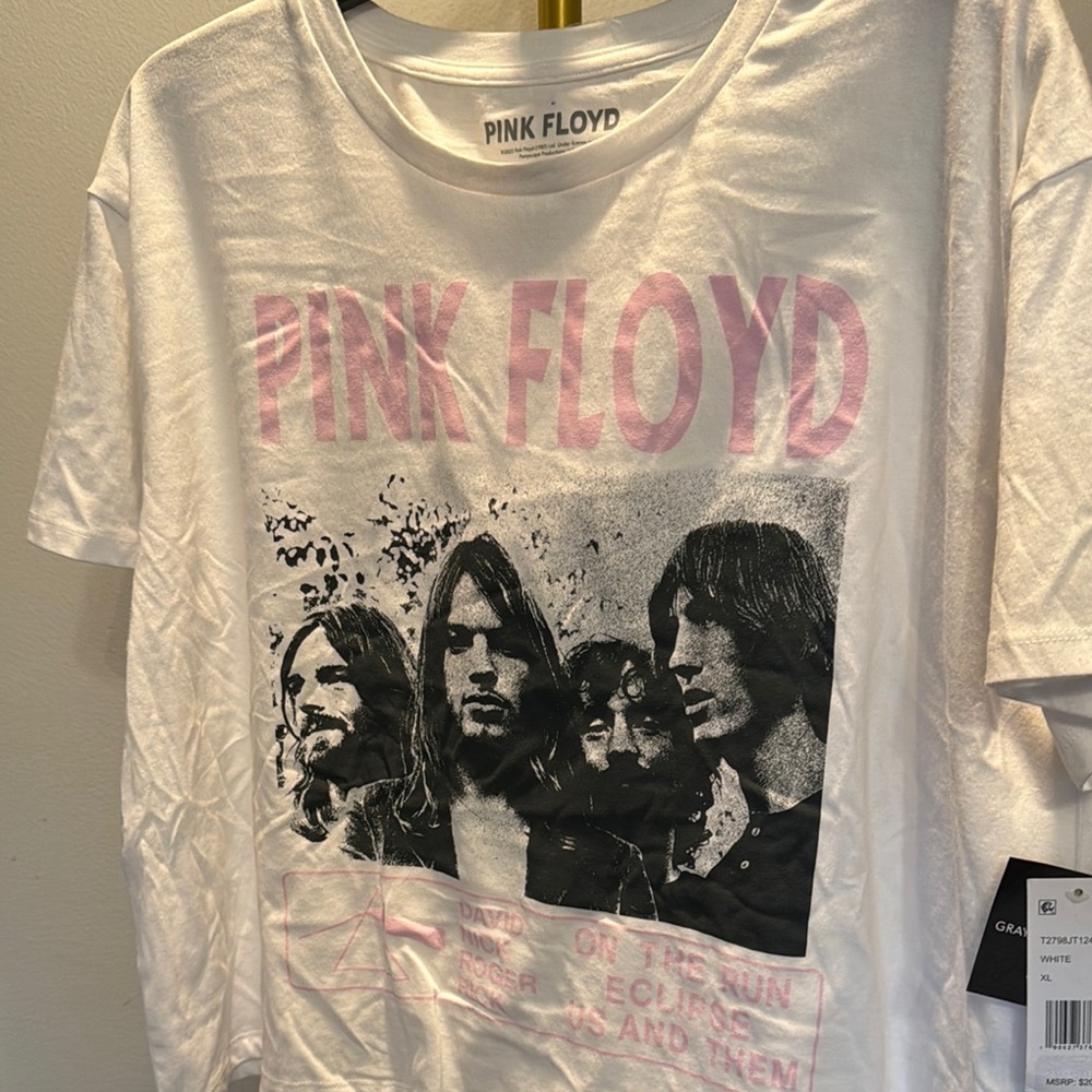 Pink Floyd oversized cropped Graphic T-Shirt NWT XL - Picture 5 of 9